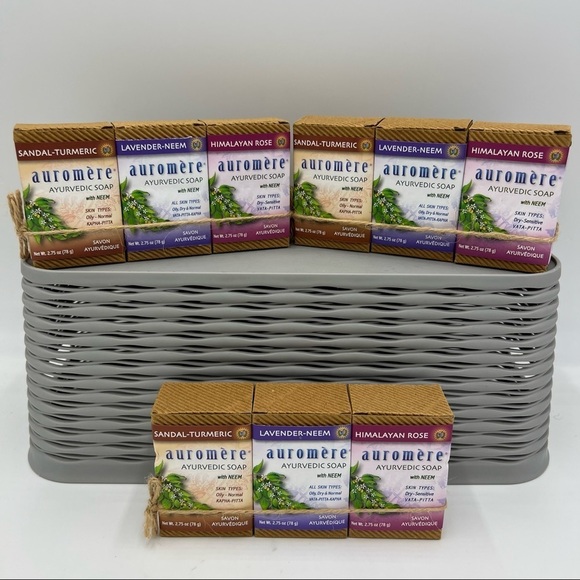 Auromere Ayurvedic Aromatherapy Bar Soap Variety Pack Bundle (9 Pcs) - Picture 1 of 4